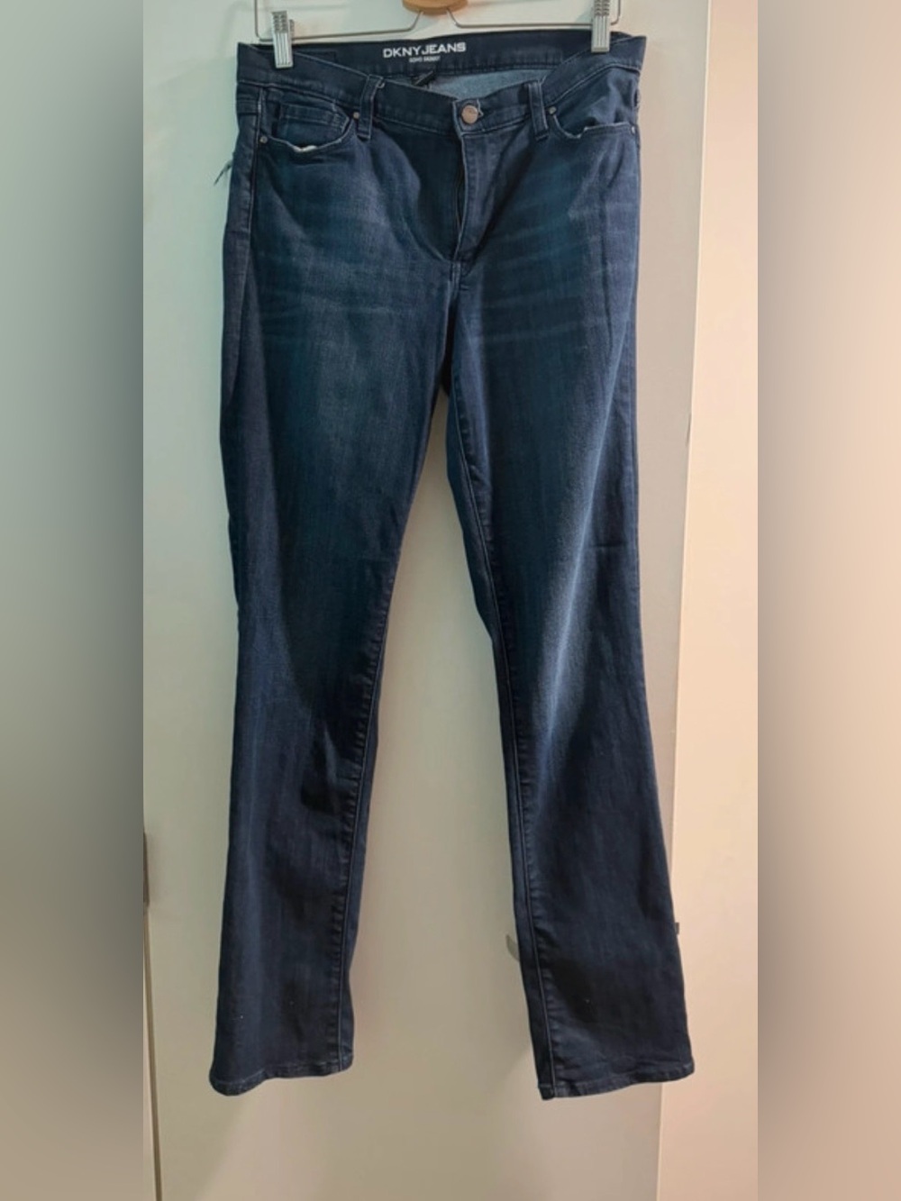 DKNY Bootcut Jeans in Dark Blue Denim